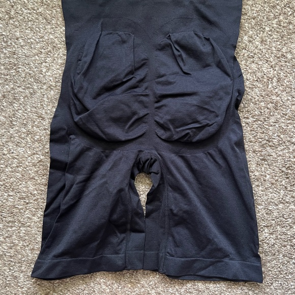 Shapewear Bodysuit Romper Tummy Control Solid Black Body Shaper Slimming Stretch - Picture 10 of 10